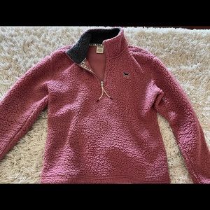 Victoria Secret PINK Quarter Zip Sherpa